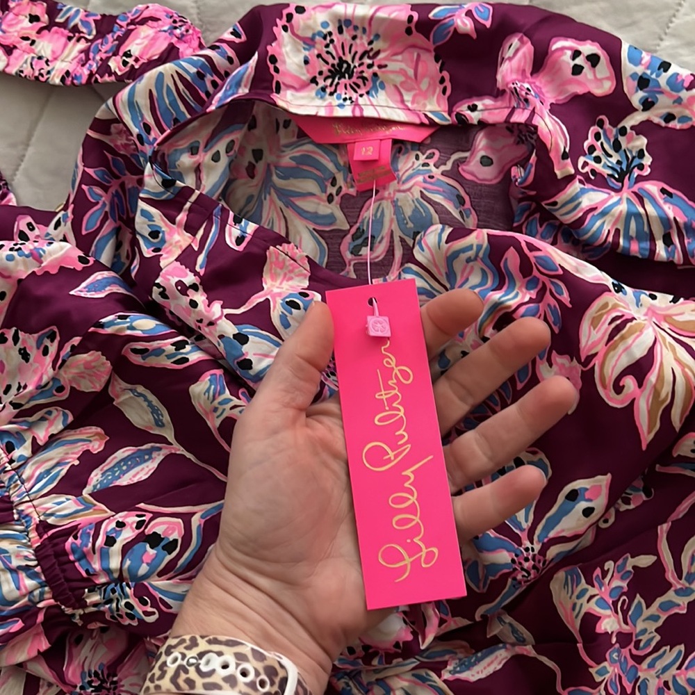 NWT Lilly Pulitzer LEOLYNN MAXI - TROPICAL WITH A TWIST size 12 - Picture 8 of 16